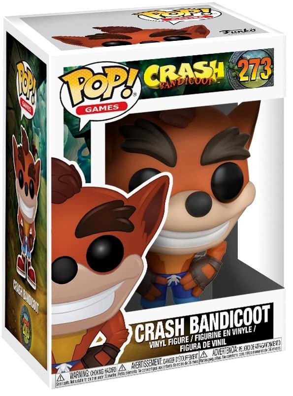 CAJA FIGURA Funko CRASH BANDICOOT Vinilo Ociopoproll